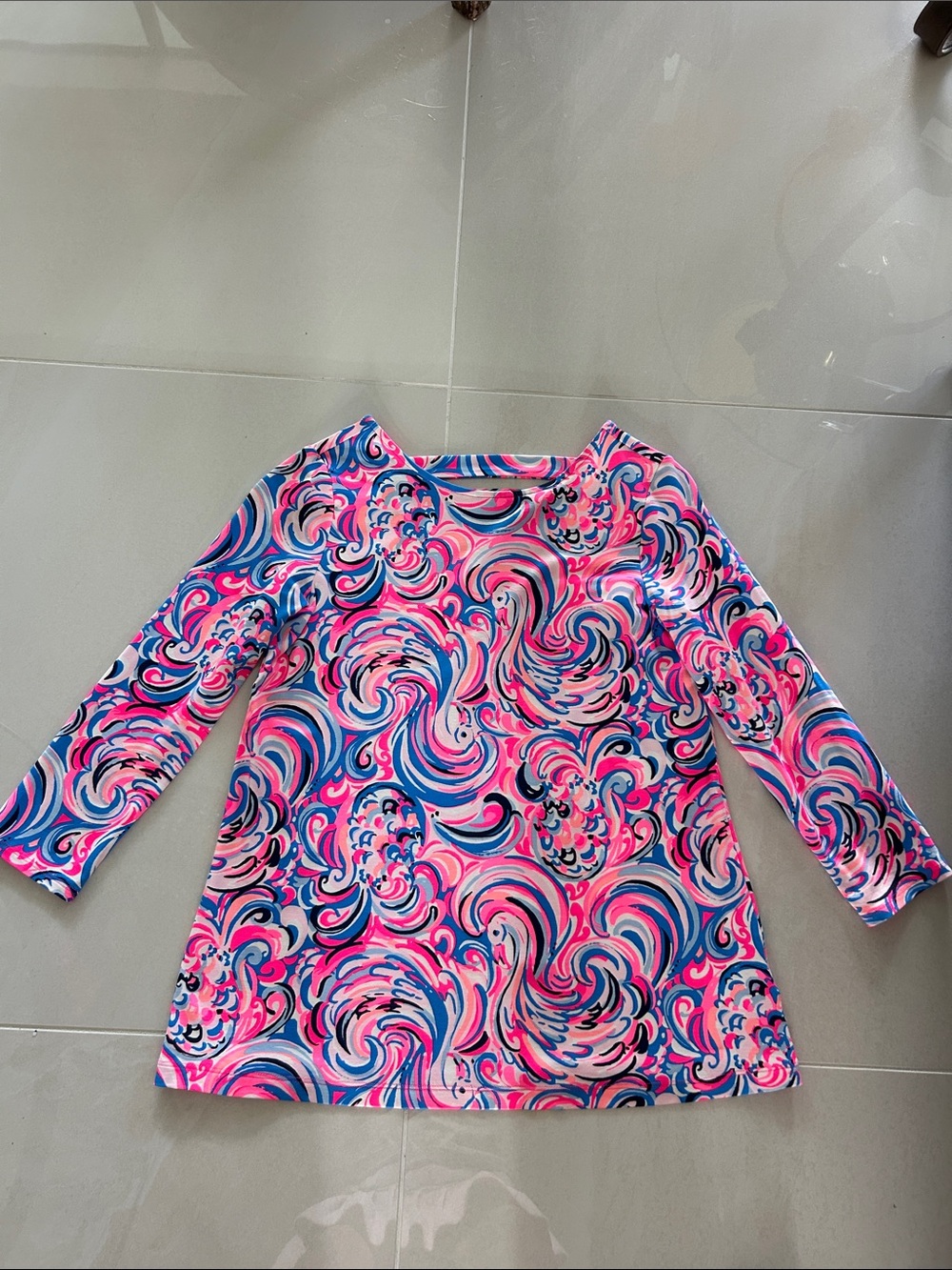 Lilly Pulitzer Pink & Blue Swirl Tunic
